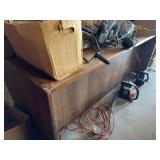 Wood desk( excludes contents)