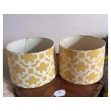 Pair of lampshades 13' dia
