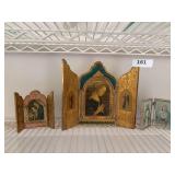 Folding religious pictures