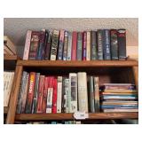 Top 2 shelves of books