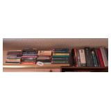 Top row of books