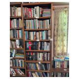 Bookshelf, 7 shelves, excludes all contents, 30”w x 10”d x 83”h