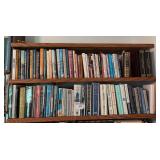 Top 2 shelves of books