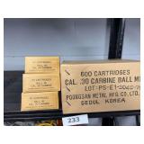 850 rds of 30 cal M1 ball
