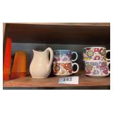 Soup cups, jars, cups