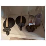 Wall sconces , candle holders