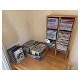 Large lot of CD’s, CD holder