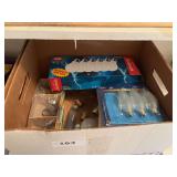 Miscellaneous lightbulbs , tape, glue , cleaning supplies , etc