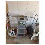 Golf Bag Stand w/ balls, gloves, grips