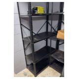 3 light duty metal shelves( some damage)