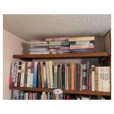 Top 2 shelves of books