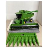 John Deere 9510 Combine with Corn & Bean Heads