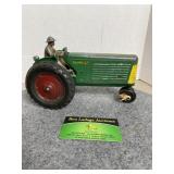 Vintage Oliver 77 Tractor with Man