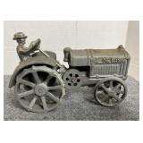 McDeering Cast Iron Tractor With Man