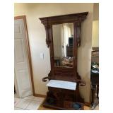 Antique Hall Tree- 78" x 38"