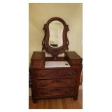Antique Marble Top Fruit Pull Vanity