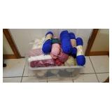 Assorted Skeins of Yarn and Lenin