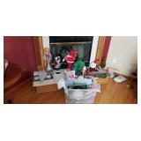 Christmas Contents on Mantle