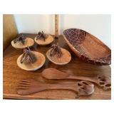 Wooden Safari Dish Set