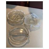 Hobnail Divider Dishes With Flutes