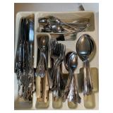 Assorted Silverware with Tray