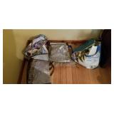 Assorted Plastic, Canvas, and Cloth Tote Bags