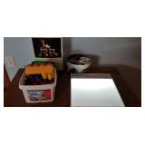 Light Box, Bright Builders, Cards, Chips, and