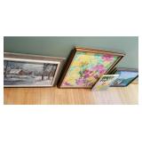 4 Signed and Unsigned Canvas Paintings