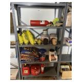 Metal Shelving Unit Plus Contents