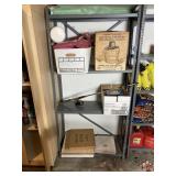 Metal Shelving Unit Plus Contents