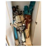 Golf Clubs, Bags, Caddy
