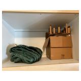 Tarp & Contents of Cabinet