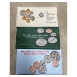 3 Uncirculated Coin Sets-1992-1994