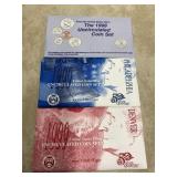 3 Uncirculated Coin Sets-1998-1999