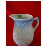10" Blue and White Pitcher