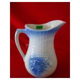 12" Blue and White pitcher