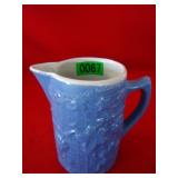 5 1/2" Blue and White Pitcher