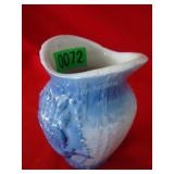 5" Blue and White Flower Print