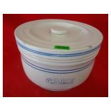 12 1/2" Early Blue and white Stoneware