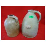 Pair of Stoneware Crock Jugs