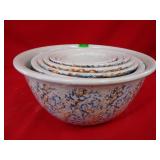 Set of 7 Antique Stoneware bowls