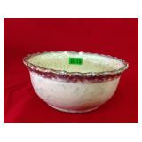 Gold Trim Yellow & Blue Spongeware Bowl