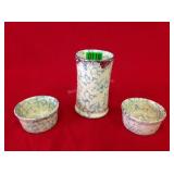 Blue & Yellow Spongeware