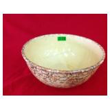 10.5" Brown & Orange Spongeware Bowl