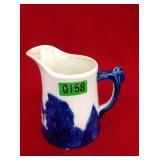 5.5" Sleep Eye Blue & White Pitcher