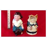 2 Ceramic Character Mugs
Toby by Wood and Sons