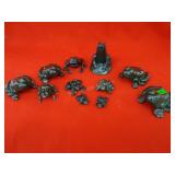 Collection of Cast Iron Frog Door Stops