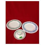 4 Wedgwood Embossed Queensware Pieces