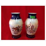 Pair of EPIAG Royal Czechoslovakia Porcelain Vases