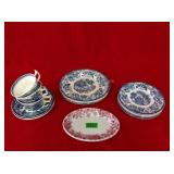 Royal Staffordshine Tonquin Blue &White Dinnerware